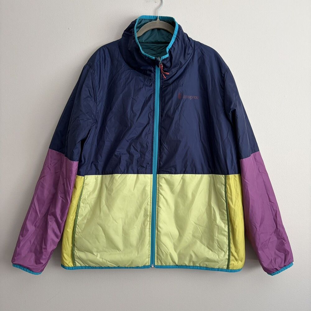 Cotopaxi Teca Calido Reversible Full Zip Hooded Puffer Jacket Womens XL Outdoor